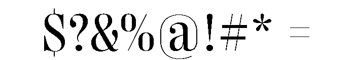 Right Didone Compact Variable 3 Font OTHER CHARS