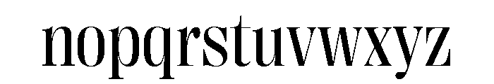 Right Didone Compact Variable 3 Font LOWERCASE