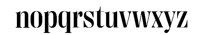 Right Didone Compact Variable 4 Font LOWERCASE