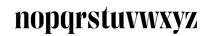 Right Didone Compact Variable 5 Font LOWERCASE