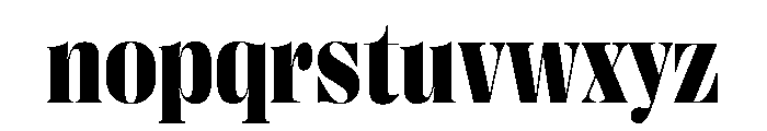 Right Didone Compact Variable 6 Font LOWERCASE