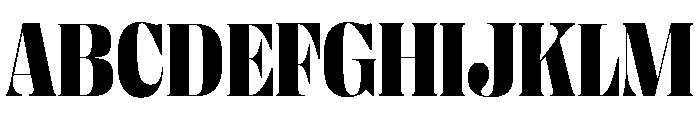 Right Didone Compact Variable 7 Font UPPERCASE