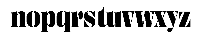Right Didone Compact Variable 7 Font LOWERCASE