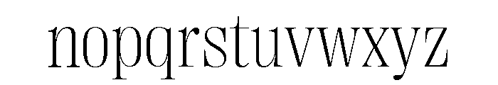 Right Didone Compact Variable Font LOWERCASE