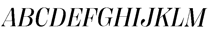 Right Didone Italic Variable 3 Font UPPERCASE