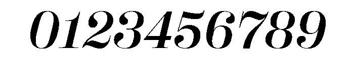 Right Didone Italic Variable 4 Font OTHER CHARS