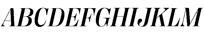 Right Didone Italic Variable 4 Font UPPERCASE