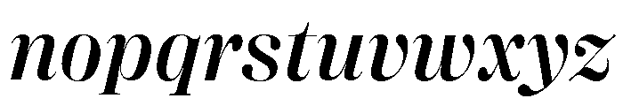 Right Didone Italic Variable 4 Font LOWERCASE