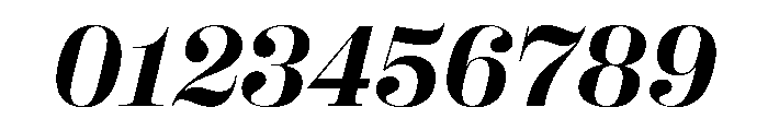 Right Didone Italic Variable 5 Font OTHER CHARS