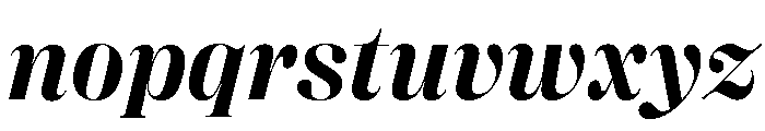 Right Didone Italic Variable 5 Font LOWERCASE