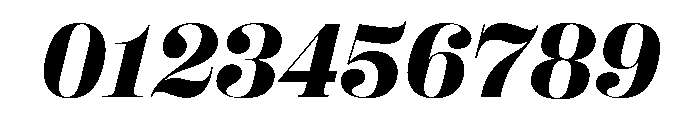 Right Didone Italic Variable 6 Font OTHER CHARS