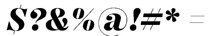 Right Didone Italic Variable 6 Font OTHER CHARS