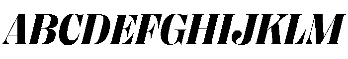 Right Didone Italic Variable 6 Font UPPERCASE
