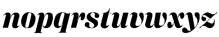 Right Didone Italic Variable 6 Font LOWERCASE