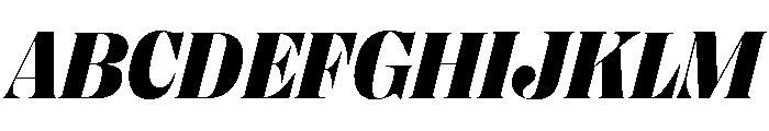 Right Didone Italic Variable 7 Font UPPERCASE