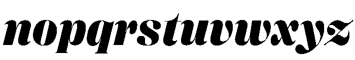 Right Didone Italic Variable 7 Font LOWERCASE
