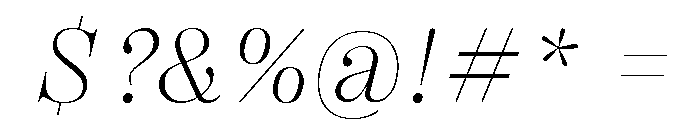 Right Didone Italic Variable Font OTHER CHARS