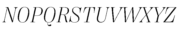 Right Didone Italic Variable Font UPPERCASE