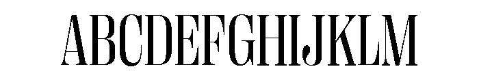 Right Didone Narrow Variable 3 Font UPPERCASE