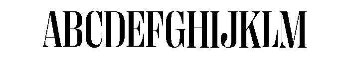 Right Didone Narrow Variable 4 Font UPPERCASE