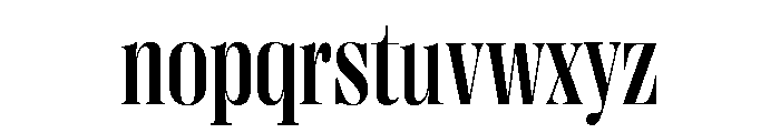 Right Didone Narrow Variable 4 Font LOWERCASE
