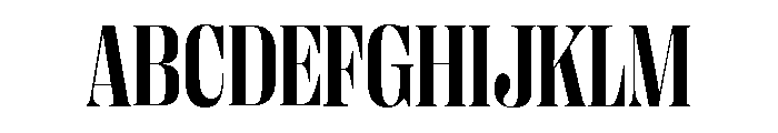 Right Didone Narrow Variable 5 Font UPPERCASE