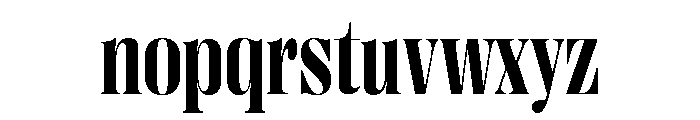 Right Didone Narrow Variable 5 Font LOWERCASE