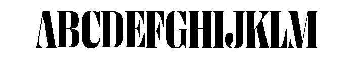 Right Didone Narrow Variable 6 Font UPPERCASE