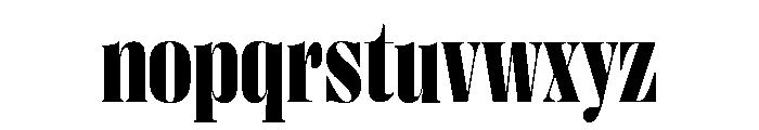 Right Didone Narrow Variable 6 Font LOWERCASE
