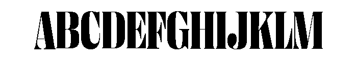 Right Didone Narrow Variable 7 Font UPPERCASE