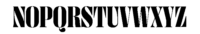 Right Didone Narrow Variable 7 Font UPPERCASE