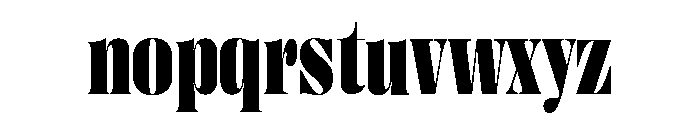 Right Didone Narrow Variable 7 Font LOWERCASE