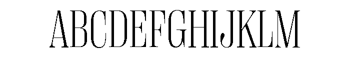 Right Didone Narrow Variable Font UPPERCASE