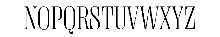Right Didone Narrow Variable Font UPPERCASE