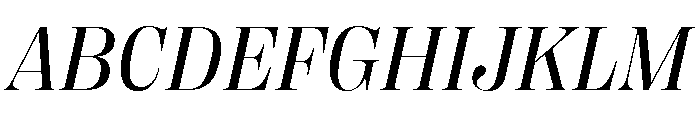 Right Didone Regular Italic Font UPPERCASE