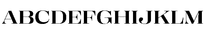 Right Didone Spatial Medium Font UPPERCASE