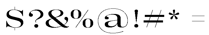 Right Didone Spatial Variable 3 Font OTHER CHARS