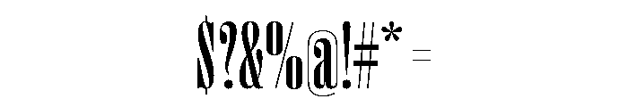 Right Didone Tall Medium Font OTHER CHARS