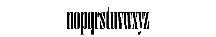 Right Didone Tall Medium Font LOWERCASE