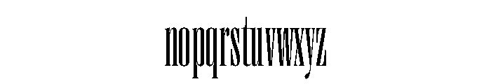 Right Didone Tall Variable 2 Font LOWERCASE