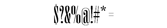 Right Didone Tall Variable 3 Font OTHER CHARS
