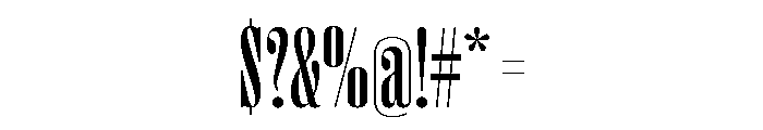 Right Didone Tall Variable 4 Font OTHER CHARS