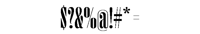 Right Didone Tall Variable 5 Font OTHER CHARS