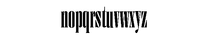 Right Didone Tall Variable 5 Font LOWERCASE