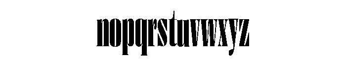 Right Didone Tall Variable 6 Font LOWERCASE