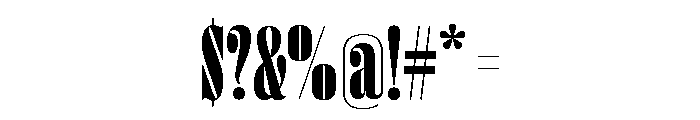 Right Didone Tall Variable 7 Font OTHER CHARS