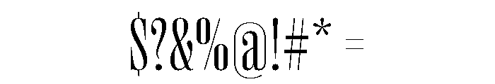 Right Didone Tight Variable 2 Font OTHER CHARS