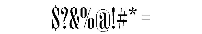 Right Didone Tight Variable 3 Font OTHER CHARS