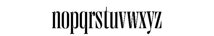 Right Didone Tight Variable 3 Font LOWERCASE