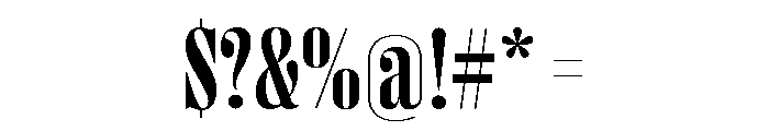 Right Didone Tight Variable 5 Font OTHER CHARS